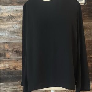 Banana Republic Elegant Black Long Sleeve Blouse (S)